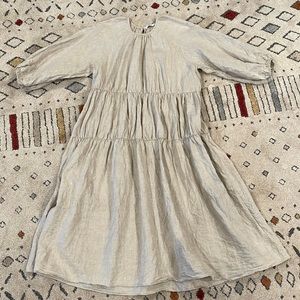 Dissh sustainable linen midi dress